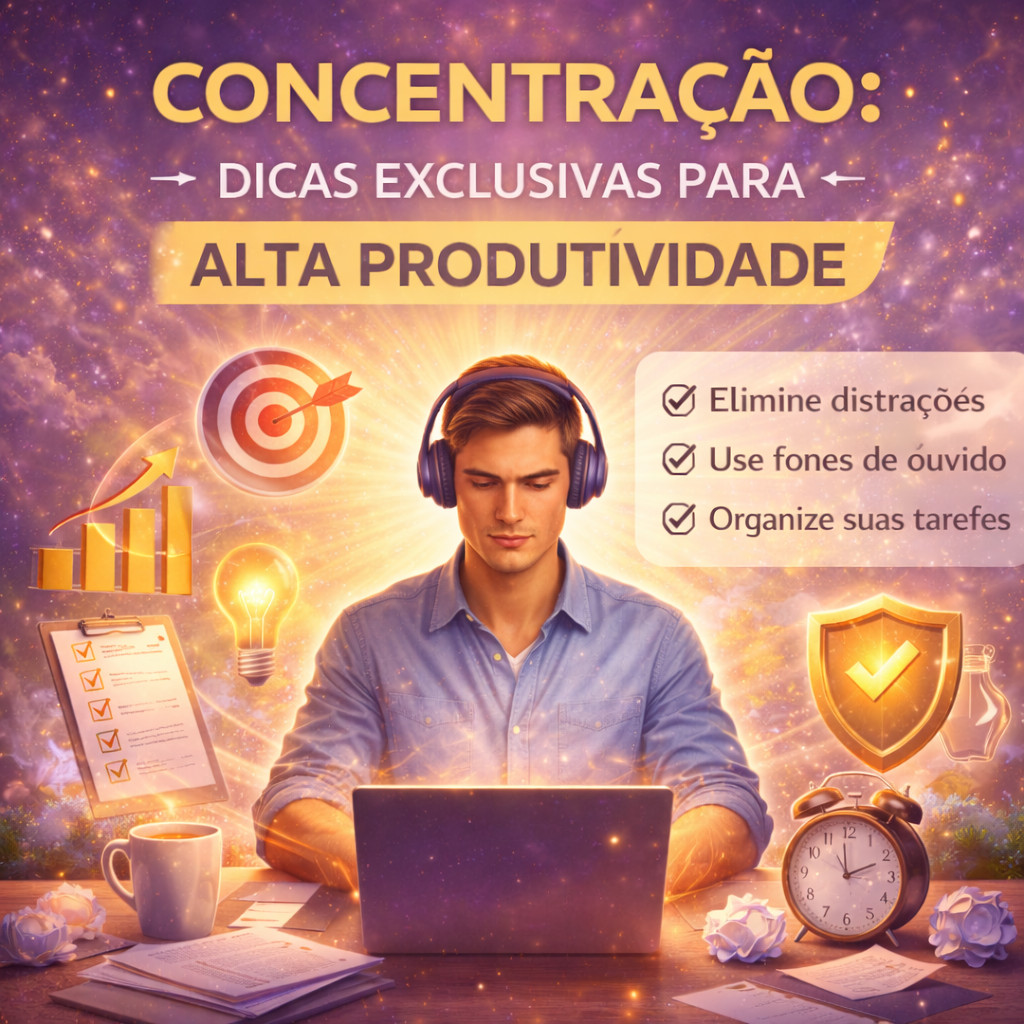Concentração: Dicas Exclusivas para Alta Produtividade em Motivação Concentração: Dicas Exclusivas para Alta Produtividade
